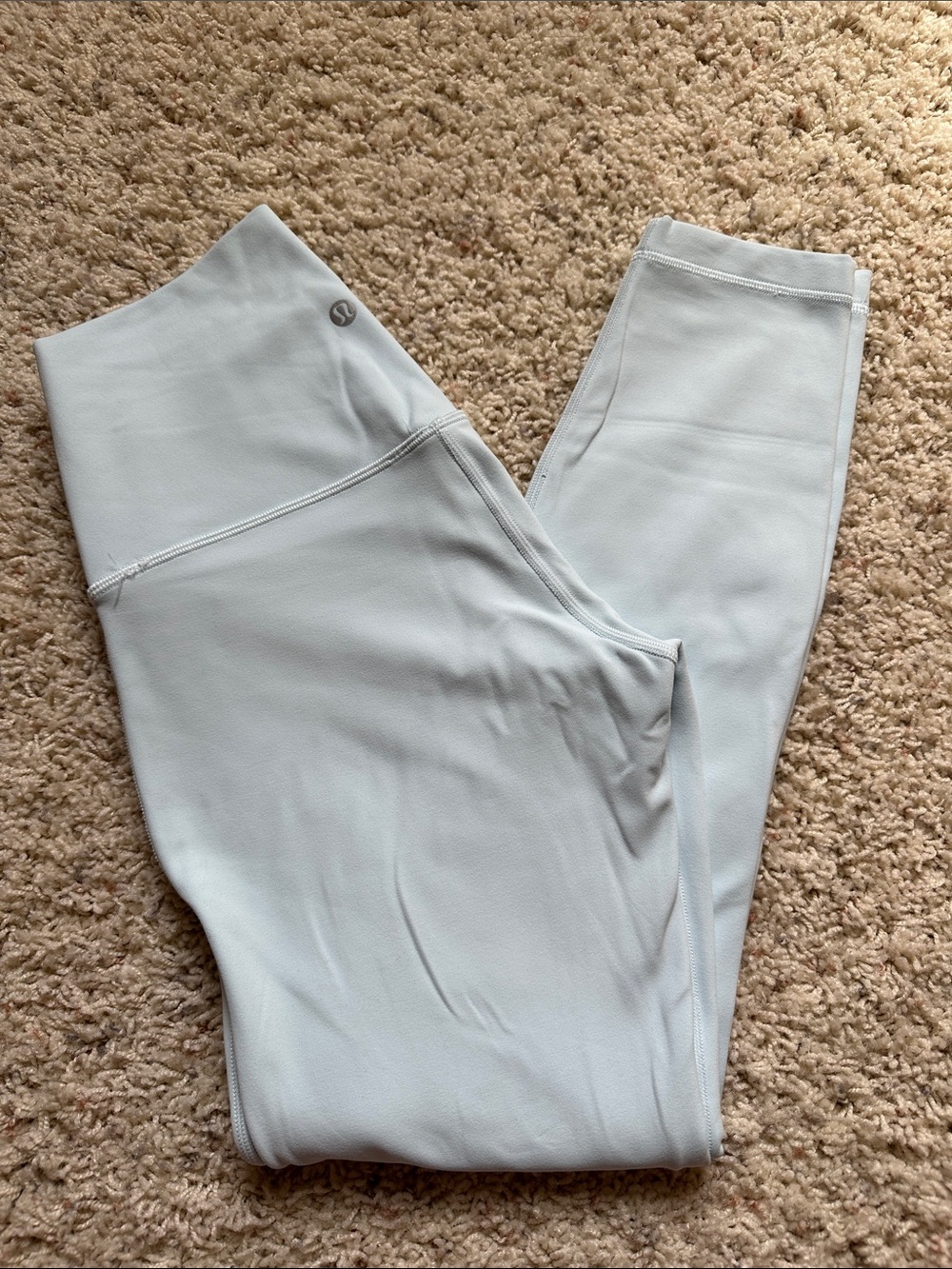 lululemon athletica Align HR Pant 25” Nulu Double Lined in Pale Blue